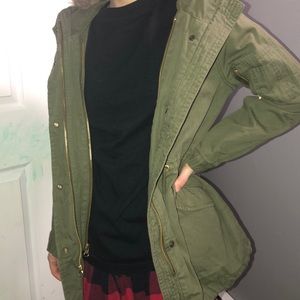 Navy green coat